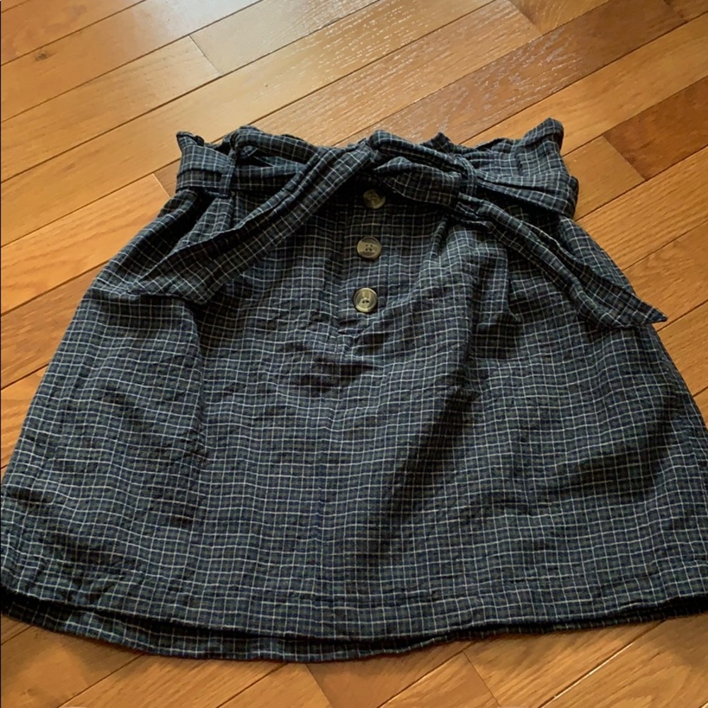 american eagle plaid skirt